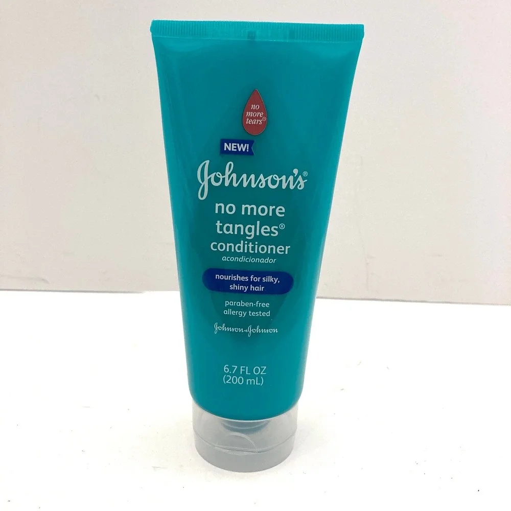 Johnson's No More Tangles 6.7 Fl Oz Rinse Out Conditioner NEW Factory‎ Sealed